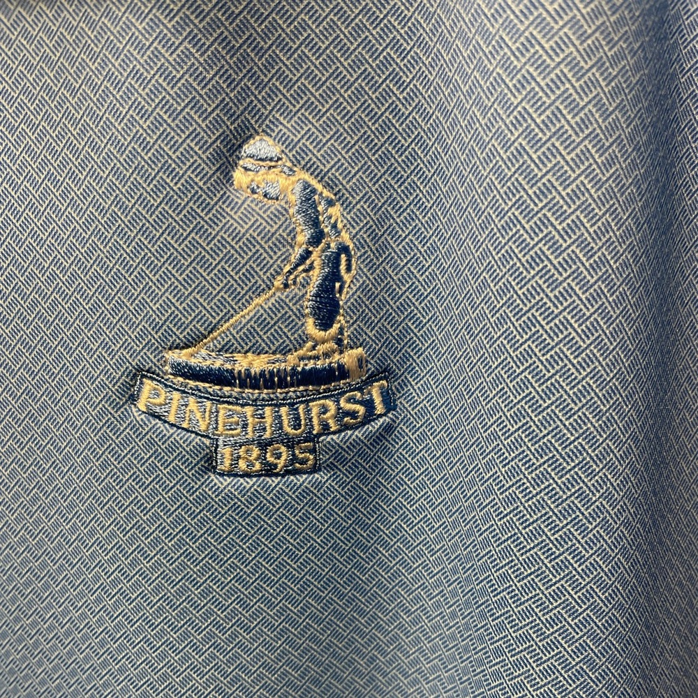 Peter Millar Light Blue Patterned Performance Pul… - image 4